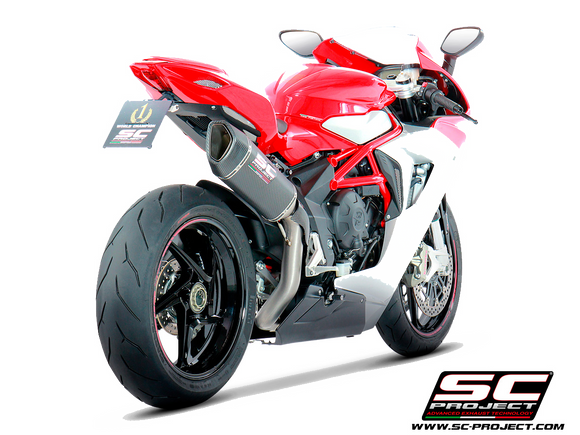MV AGUSTA F3 800 2013 - 2016 SC-Project SC1-R Muffler, high position, Carbon fiber