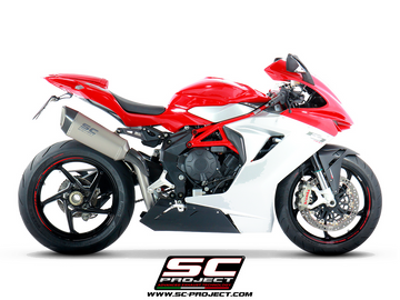 MV AGUSTA F3 675 2011 - 2016 SC-Project SC1-R Muffler, high position, Titanium - 0