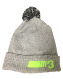 P3 Grey Beanie with bobble