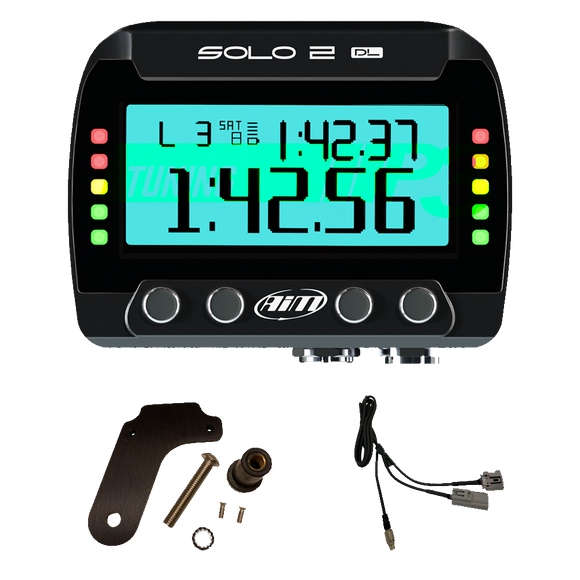 Aprilia RSV4 RR / RF, RSV4 1100, Tuono V4 RR Factory AiM Solo 2 DL Plug & Play Lap Timer Kit