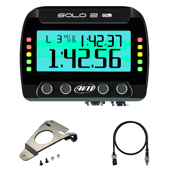Ducati 848, 1098, 1198 AiM Solo 2 DL Plug & Play Lap Timer Kit
