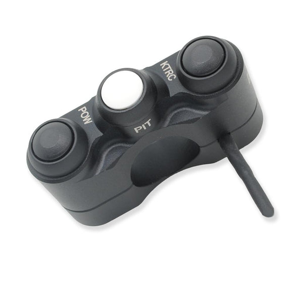 Kawasaki ZX-10R ZX-6R RR 'KIT ECU' 2011 to 2015 - BSD Aluminium 3 function race switch - handlebar mount - KTRC POW Pit