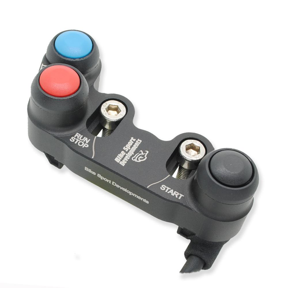 Ducati 1199 1299 Panigale R - BSD Aluminium - 3 function race switch - Brake pump mount - Stop/Run Start Lap set