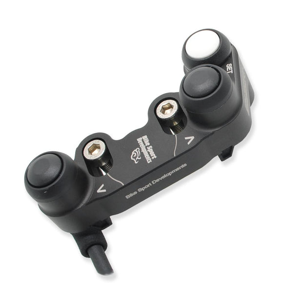 Suzuki GSX-R 1000 R 2017 onward - BSD Aluminium - 3 function - Race switch - bar clamp mount - Up Down Select