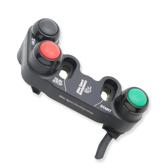 Suzuki GSX-R 1000 R 2017 onward - BSD Aluminium - 3 function - Race switch - brake mount - Stop/Run Start Hazard - Road bike use