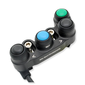 Ducati V2 - BSD Aluminium 2 function race switch - Brake pump mount - Stop/Run, Start