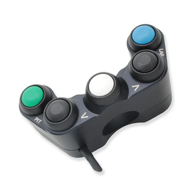 Kawasaki ZX-10R RR 'KIT ECU' 2016 to 2020 - BSD Aluminium 5 function race switch - handlebar mount - Up Select Down Pit Lap