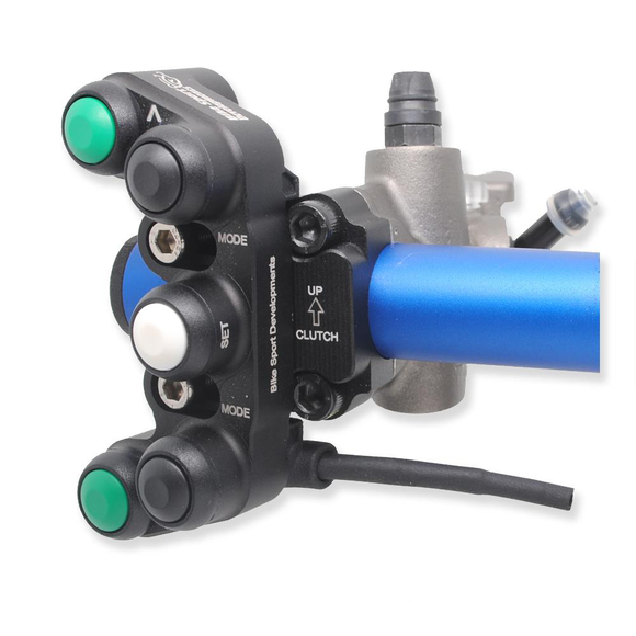 Ducati 1199 1299 Panigale R - BSD Aluminium - 5 function race switch - Clutch mount - Flipper +/- Select Mode Up/Down