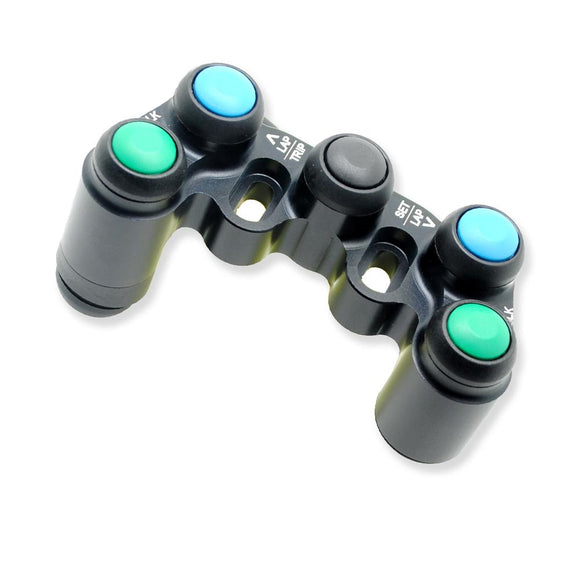 BMW S1000RR K46 2013-2018 - BSD Aluminium 6 function race switch - handlebar/clutch mount - Multi-function