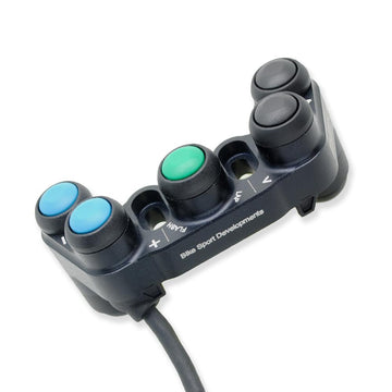 Ducati V4 S R - BSD Aluminium 7 function race switch - Clutch mount - Dash +/- Select, Rider +/- Select, Lap