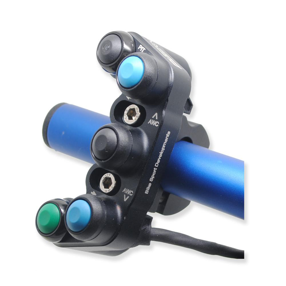 Aprilia RSV4 2017 - 2020 BSD button dual mode race switch LEFT - bar clamp mount