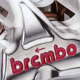 Brembo GP4-RX Billet Radial Brake Caliper Kit with Pads - Nickel Finish