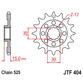 BMW S1000RR FRONT SPROCKET 17 TOOTH PITCH 525 STD