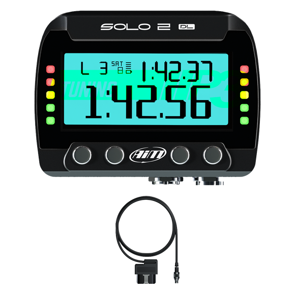 Triumph Daytona 675 Street Triple Speed Triple AiM Solo 2 DL Plug & Play Lap Timer Kit