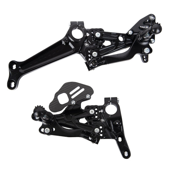 SPIDER Rearsets - DUCATI V4 V4S V4R PANIGALE SBK with Side Frame Plates